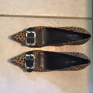 9 west animal print heels.